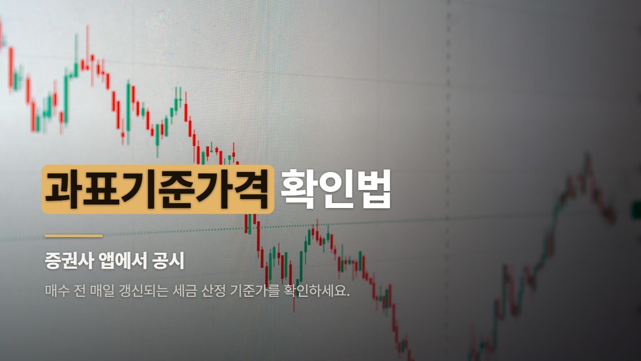 과표기준가격 확인법